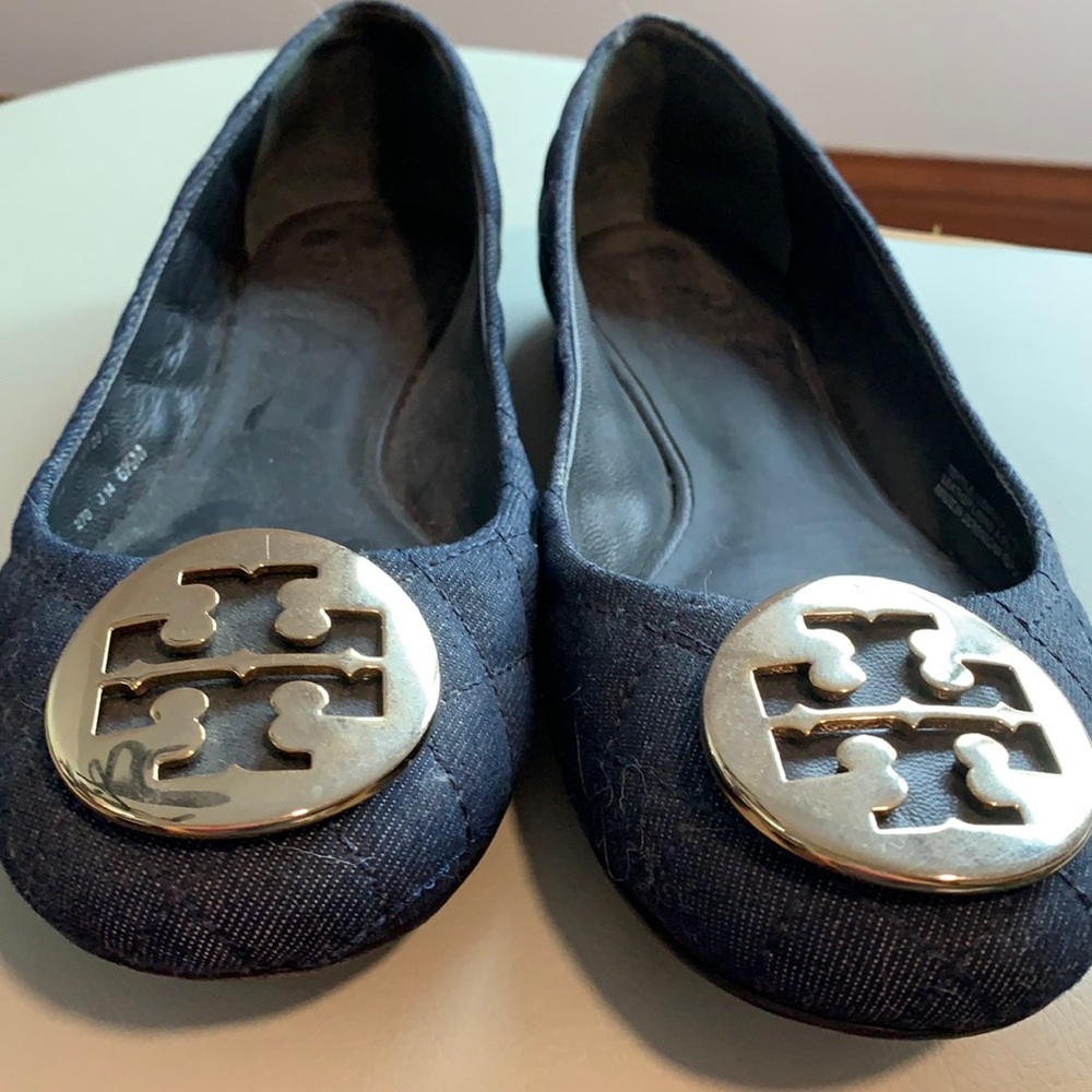 Tory Burch flats - navy/denim